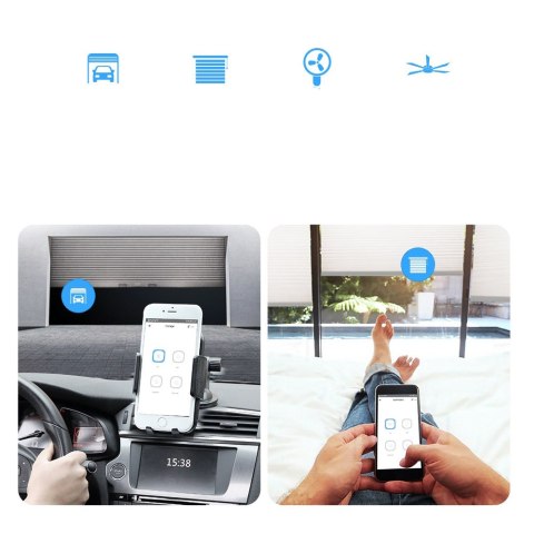 Inteligentny 4-kanałowy przekaźnik przełącznik prądu WiFi biały 4CHR3 Inteligentny 4-kanałowy przekaźnik przełącznik prądu WiFi biały 4CHR3