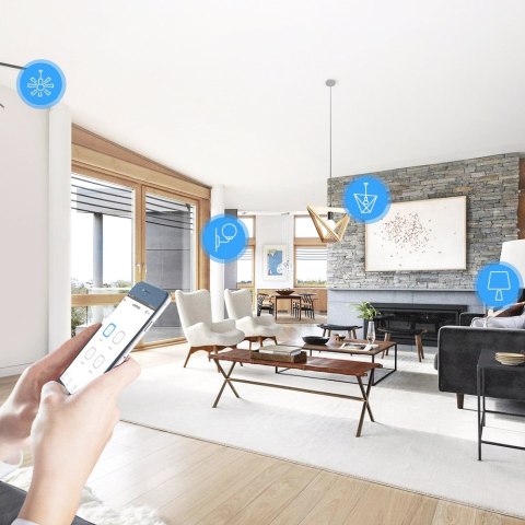 Inteligentny 4-kanałowy przekaźnik przełącznik prądu WiFi biały 4CHR3 Inteligentny 4-kanałowy przekaźnik przełącznik prądu WiFi biały 4CHR3