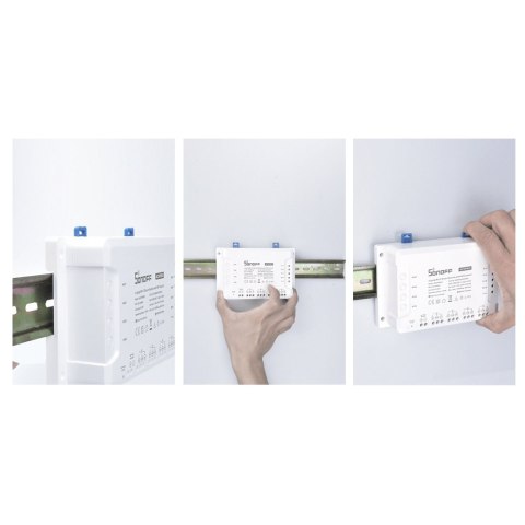 Inteligentny 4-kanałowy przekaźnik przełącznik prądu WiFi biały 4CHR3 Inteligentny 4-kanałowy przekaźnik przełącznik prądu WiFi biały 4CHR3
