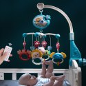 KARUZELA DO ŁÓŻECZKA WIELOFUNKCYJNA Z PROJEKCJĄ GWIAZD GRZECHOTKI GRYZAKI