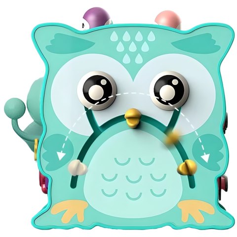 MAGICZNE PUDEŁKO EDUKACYJNE NA KÓŁKACH SÓWKA SORTER CYMBAŁKI WBIJAK MŁOTEK MAGICZNE PUDEŁKO EDUKACYJNE NA KÓŁKACH SÓWKA SORTER CYMBAŁKI WBIJAK MŁOTEK
