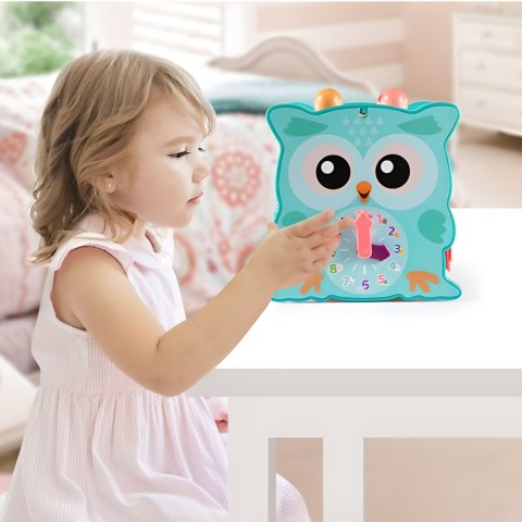 MAGICZNE PUDEŁKO EDUKACYJNE NA KÓŁKACH SÓWKA SORTER CYMBAŁKI WBIJAK MŁOTEK MAGICZNE PUDEŁKO EDUKACYJNE NA KÓŁKACH SÓWKA SORTER CYMBAŁKI WBIJAK MŁOTEK