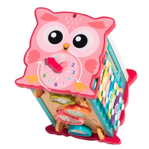 MAGICZNE PUDEŁKO EDUKACYJNE NA KÓŁKACH SÓWKA SORTER CYMBAŁKI WBIJAK MŁOTEK MAGICZNE PUDEŁKO EDUKACYJNE NA KÓŁKACH SÓWKA SORTER CYMBAŁKI WBIJAK MŁOTEK