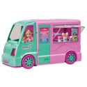 ZESTAW FOOD TRUCK CUKIERNIA LALKA STOLIK Z KRZESEŁKAMI SŁODYCZE