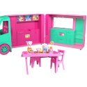 ZESTAW FOOD TRUCK CUKIERNIA LALKA STOLIK Z KRZESEŁKAMI SŁODYCZE
