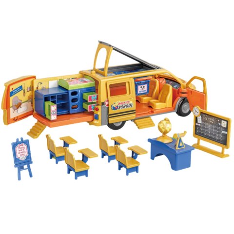 ZESTAW MOBILNY AUTOBUS SZKOLNY ROZKŁADANY ŁAWKI SZKOLNE TABLICA LALKA ZESTAW MOBILNY AUTOBUS SZKOLNY ROZKŁADANY ŁAWKI SZKOLNE TABLICA LALKA