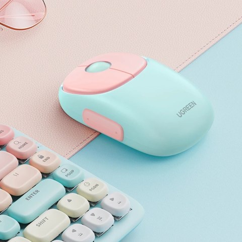 Bezprzewodowa mysz myszka do komputera MU102 FUN+ Bluetooth 2.4 GHz różowa Bezprzewodowa mysz myszka do komputera MU102 FUN+ Bluetooth 2.4 GHz różowa
