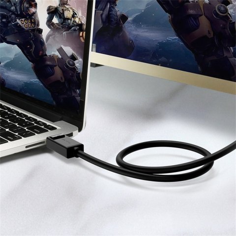 Kabel przewód DisplayPort HDR 3D 4K 1m czarny Kabel przewód DisplayPort HDR 3D 4K 1m czarny