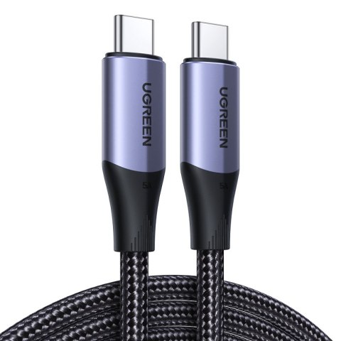 Kabel przewód USB-C 3.1 Gen 2 PD QC 100W 5A 1m czarny Kabel przewód USB-C 3.1 Gen 2 PD QC 100W 5A 1m czarny