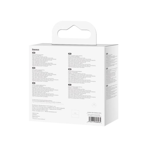 Szybka uniwersalna ładowarka sieciowa GaN5 Pro USB-C USB 100W PD QC AFC biały Szybka uniwersalna ładowarka sieciowa GaN5 Pro USB-C USB 100W PD QC AFC biały