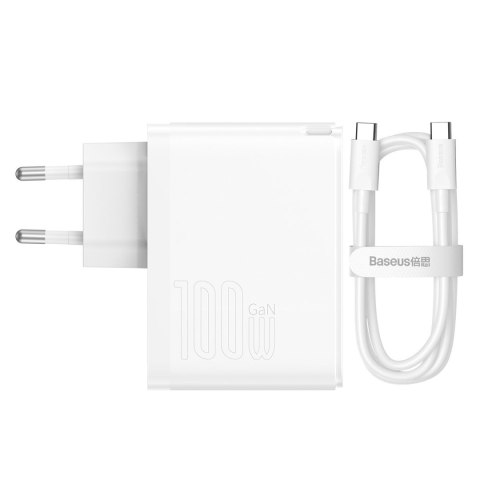 Szybka uniwersalna ładowarka sieciowa GaN5 Pro USB-C USB 100W PD QC AFC biały Szybka uniwersalna ładowarka sieciowa GaN5 Pro USB-C USB 100W PD QC AFC biały