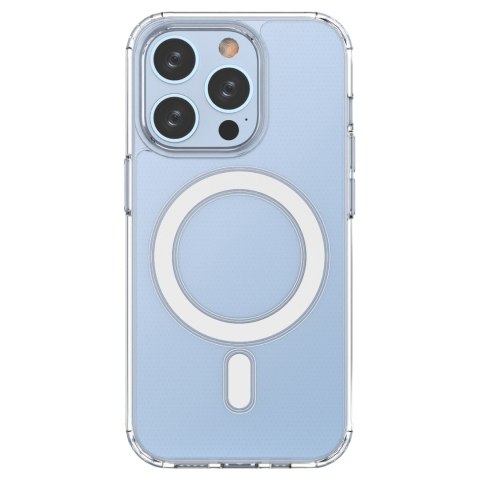 Żelowe elastyczne etui do iPhone 15 Pro magnetyczne z MagSafe przezroczyste Żelowe elastyczne etui do iPhone 15 Pro magnetyczne z MagSafe przezroczyste