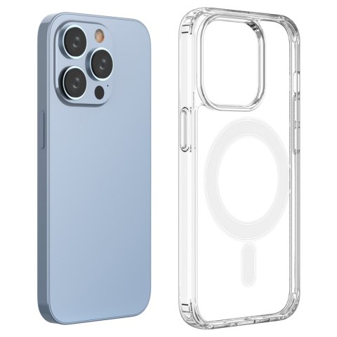 Żelowe elastyczne etui do iPhone 15 Pro magnetyczne z MagSafe przezroczyste Żelowe elastyczne etui do iPhone 15 Pro magnetyczne z MagSafe przezroczyste