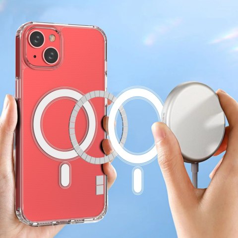 Żelowe elastyczne etui do iPhone 15 magnetyczne z MagSafe przezroczyste Żelowe elastyczne etui do iPhone 15 magnetyczne z MagSafe przezroczyste