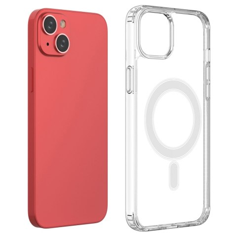 Żelowe elastyczne etui do iPhone 15 magnetyczne z MagSafe przezroczyste Żelowe elastyczne etui do iPhone 15 magnetyczne z MagSafe przezroczyste