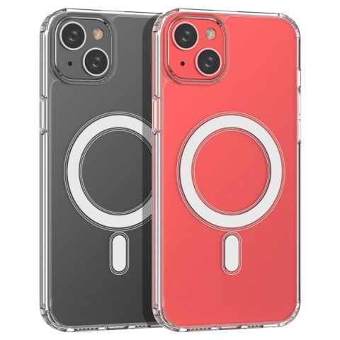 Żelowe elastyczne etui do iPhone 15 magnetyczne z MagSafe przezroczyste Żelowe elastyczne etui do iPhone 15 magnetyczne z MagSafe przezroczyste