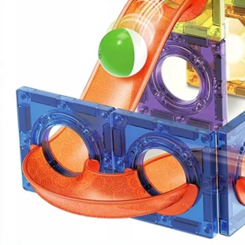 KLOCKI MAGNETYCZNE KONSTRUKCYJNE EDUKACYJNE ZESTAW ŚWIECĄCY TOR 40el KLOCKI MAGNETYCZNE KONSTRUKCYJNE EDUKACYJNE ZESTAW ŚWIECĄCY TOR 40el