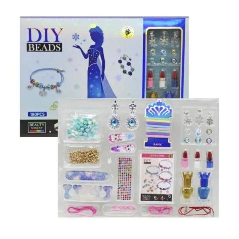 ZESTAW DO ROBIENIA BIŻUTERII BRANSOLETEK DIY KORALIKI CHARMS MAKEUP LAKIERY ZESTAW DO ROBIENIA BIŻUTERII BRANSOLETEK DIY KORALIKI CHARMS MAKEUP LAKIERY