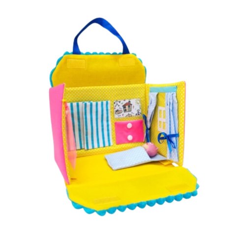 DOMEK DLA LALEK GRA EDUKACYJNA TORBA PRZENOŚNA MIĘKKI MATERIAŁ ROTER KAFER DOMEK DLA LALEK GRA EDUKACYJNA TORBA PRZENOŚNA MIĘKKI MATERIAŁ ROTER KAFER