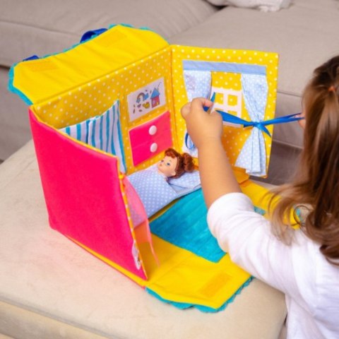 DOMEK DLA LALEK GRA EDUKACYJNA TORBA PRZENOŚNA MIĘKKI MATERIAŁ ROTER KAFER DOMEK DLA LALEK GRA EDUKACYJNA TORBA PRZENOŚNA MIĘKKI MATERIAŁ ROTER KAFER