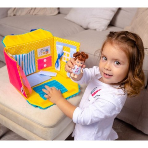 DOMEK DLA LALEK GRA EDUKACYJNA TORBA PRZENOŚNA MIĘKKI MATERIAŁ ROTER KAFER DOMEK DLA LALEK GRA EDUKACYJNA TORBA PRZENOŚNA MIĘKKI MATERIAŁ ROTER KAFER