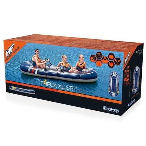 Dmuchany Ponton 3-4 Osobowy 307cm x 126cm Treck X3 Bestway 61110 Dmuchany Ponton 3-4 Osobowy 307cm x 126cm Treck X3 Bestway 61110