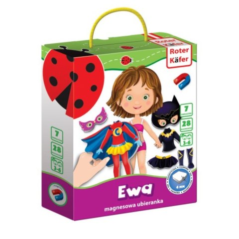 GRA MAGNETYCZNA UBIERANKA EWA SUPER BOHATERKA STROJE MODA ROTER KAFER GRA MAGNETYCZNA UBIERANKA EWA SUPER BOHATERKA STROJE MODA ROTER KAFER