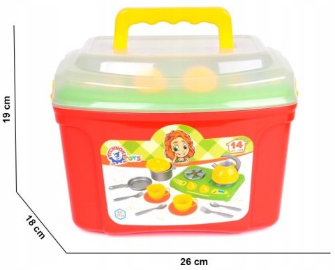 KUCHENKA dla dzieci 2w1 SKRZYNIA GARNKI NACZYNIA KUCHENKA dla dzieci 2w1 SKRZYNIA GARNKI NACZYNIA