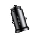 Mini ładowarka samochodowa 30W USB-A QC3.0 USB-C PD czarna