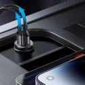 Mini ładowarka samochodowa 30W USB-A QC3.0 USB-C PD czarna