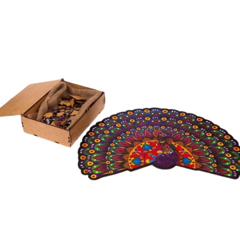 PUZZLE DREWNIANE UKŁADANKA LUKSUSOWY PAW KOLOROWY ZESTAW PUZZLI A3 PUZZLE DREWNIANE UKŁADANKA LUKSUSOWY PAW KOLOROWY ZESTAW PUZZLI A3