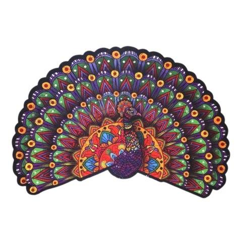 PUZZLE DREWNIANE UKŁADANKA LUKSUSOWY PAW KOLOROWY ZESTAW PUZZLI A3 PUZZLE DREWNIANE UKŁADANKA LUKSUSOWY PAW KOLOROWY ZESTAW PUZZLI A3