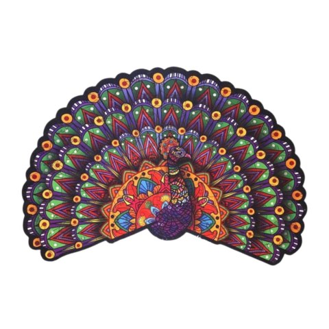 PUZZLE DREWNIANE UKŁADANKA LUKSUSOWY PAW ZESTAW PUZZLI A4 OZDOBA KOLOROWA PUZZLE DREWNIANE UKŁADANKA LUKSUSOWY PAW ZESTAW PUZZLI A4 OZDOBA KOLOROWA