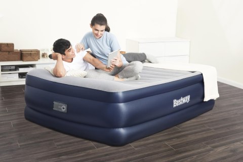 Dmuchany Materac Dwuosobowy Z Pompką 203 x 152 x 61 cm Bestway 67690 Dmuchany Materac Dwuosobowy Z Pompką 203 x 152 x 61 cm Bestway 67690