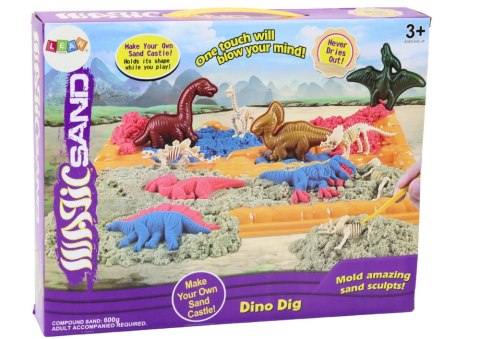 Magiczny Piasek Kinetyczny Dinozaury Szkielety Foremki 6szt Magiczny Piasek Kinetyczny Dinozaury Szkielety Foremki 6szt