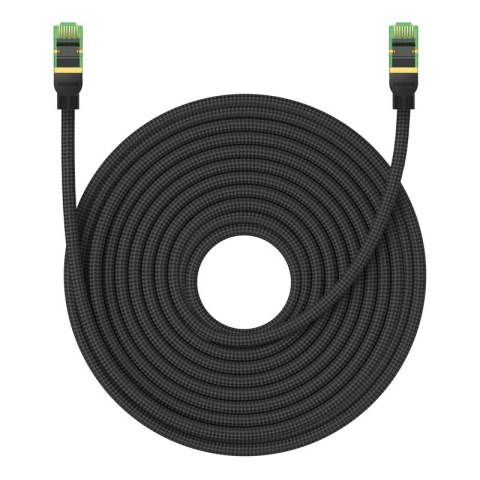 Szybki kabel sieciowy LAN RJ45 cat.8 40Gbps plecionka 20m czarny Szybki kabel sieciowy LAN RJ45 cat.8 40Gbps plecionka 20m czarny