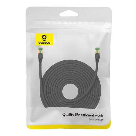 Szybki kabel sieciowy LAN RJ45 cat.8 40Gbps plecionka 20m czarny Szybki kabel sieciowy LAN RJ45 cat.8 40Gbps plecionka 20m czarny