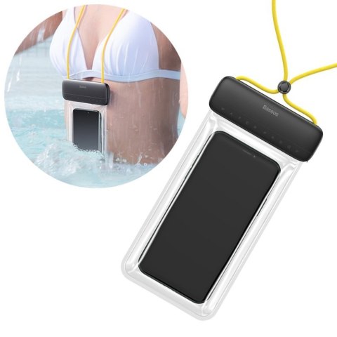 Uniwersalny wodoodporny pokrowiec etui na telefon max 7.2'' na basen nad wodę żółty Uniwersalny wodoodporny pokrowiec etui na telefon max 7.2'' na basen nad wodę żółty