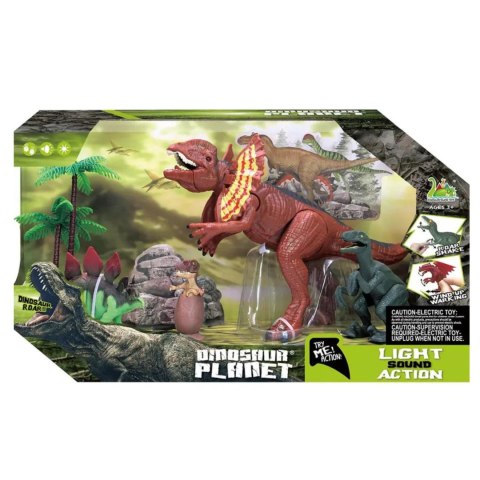 ZESTAW 4 FIGUREK DINOZAURÓW 2 DRZEWKA EFEKTY DŹWIĘKOWE I ŚWIETLNE ZESTAW 4 FIGUREK DINOZAURÓW 2 DRZEWKA EFEKTY DŹWIĘKOWE I ŚWIETLNE