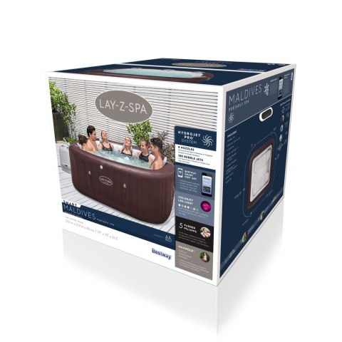 Dmuchane SPA z Masażem 201 x 201 x 80 cm Bestway 60033 5-7 Osobowe Dmuchane SPA z Masażem 201 x 201 x 80 cm Bestway 60033 5-7 Osobowe