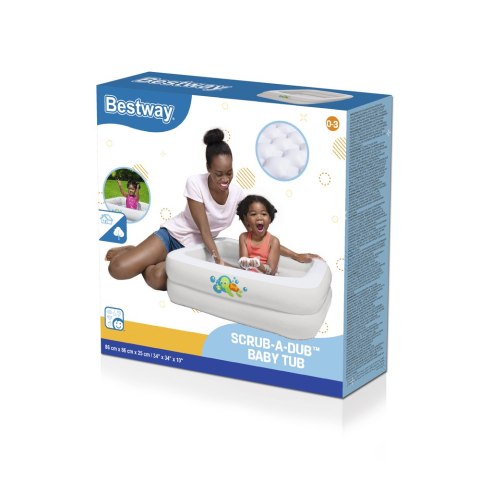 Dmuchany Brodzik Basen 86 x 86 x 25 cm Bestway 51116 Dmuchany Brodzik Basen 86 x 86 x 25 cm Bestway 51116
