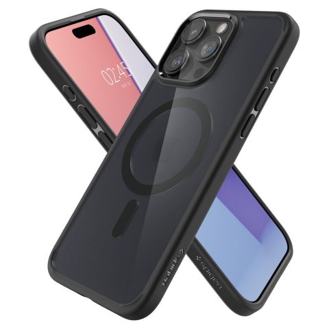 Etui Ultra Hybrid Mag z MagSafe na iPhone 15 Pro Max przezroczysto-czarne Etui Ultra Hybrid Mag z MagSafe na iPhone 15 Pro Max przezroczysto-czarne