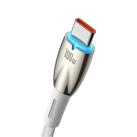 Kabel przewód do szybkiego ładowania Glimmer USB-A - USB-C 1m - biały Kabel przewód do szybkiego ładowania Glimmer USB-A - USB-C 1m - biały