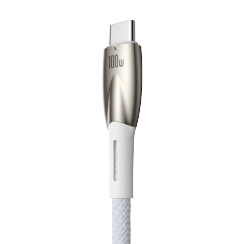 Kabel przewód do szybkiego ładowania Glimmer USB-A - USB-C 1m - biały Kabel przewód do szybkiego ładowania Glimmer USB-A - USB-C 1m - biały