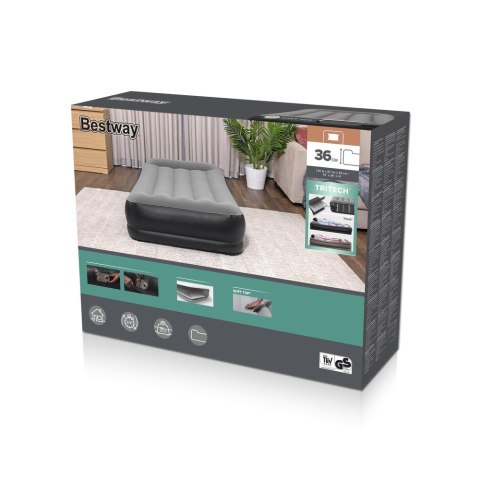 Materac Bestway 67401 Czarno Szary Materac Bestway 67401 Czarno Szary