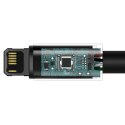 Mocny przewód kabel w oplocie USB Iphone Lightning 2.4 A 2 m czarny