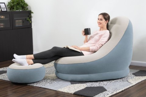 Dmuchany Fotel Z Podnóżkiem 122 x 94 x 81 cm Bestway 75053 Niebieski Dmuchany Fotel Z Podnóżkiem 122 x 94 x 81 cm Bestway 75053 Niebieski