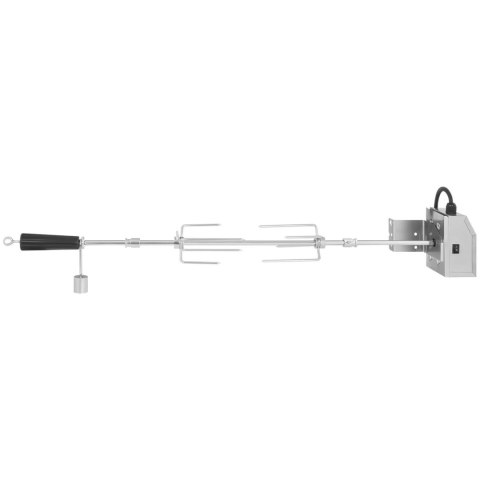 Rożen elektryczny obrotowy do grilla ze stali nierdzewnej 83 cm 2 obr./min Rożen elektryczny obrotowy do grilla ze stali nierdzewnej 83 cm 2 obr./min