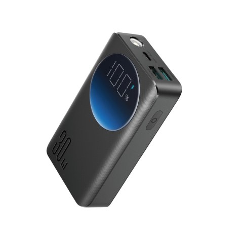 2w1 Powerbank 10000mAh 30W latarka LED USB USB-C czarny 2w1 Powerbank 10000mAh 30W latarka LED USB USB-C czarny