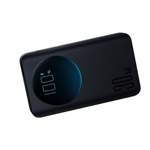 2w1 Powerbank 10000mAh 30W latarka LED USB USB-C czarny 2w1 Powerbank 10000mAh 30W latarka LED USB USB-C czarny